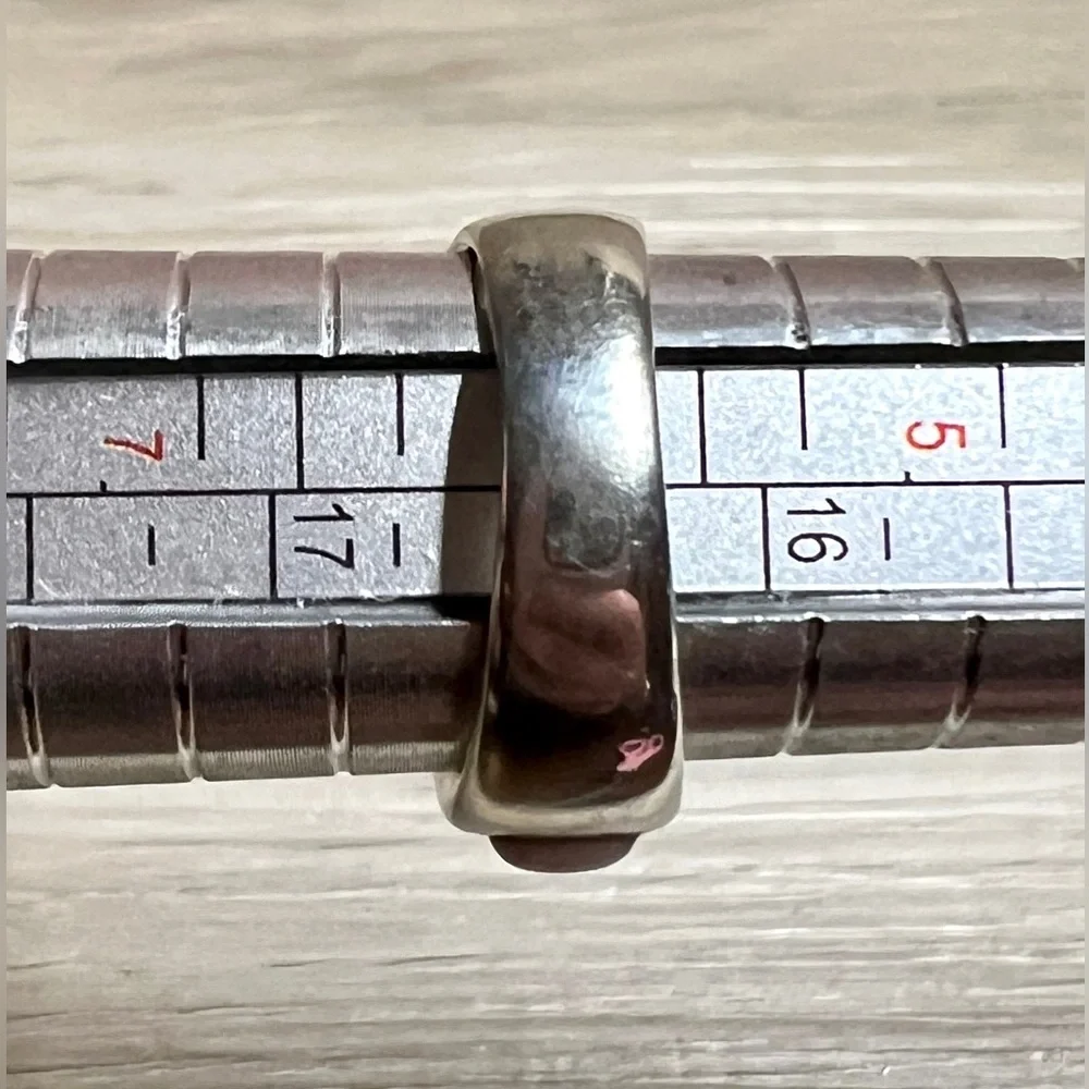 Vintage Designer Wilson Jim Sterling Silver Multi Stone Cobblestone Ring, Size 6 - Picture 10 of 10